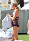 Paris Hilton - Swimsuit Candids at a pool in Miami